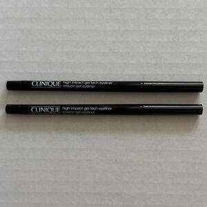 Set of 2 Clinique high impact gel tech eyeliner